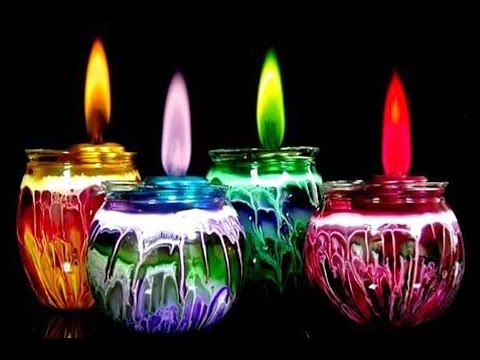 Свечи с цветным пламенем