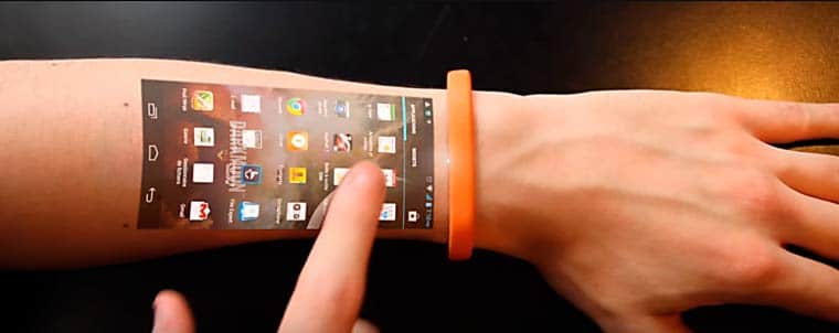 Проектор экрана телефона на запястье