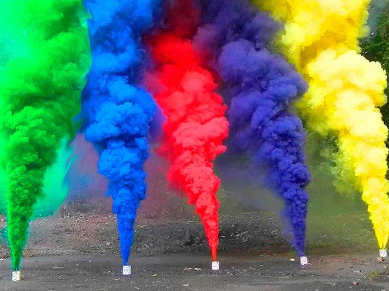 Цветной дым