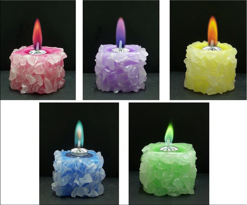 Свечи с цветным пламенем